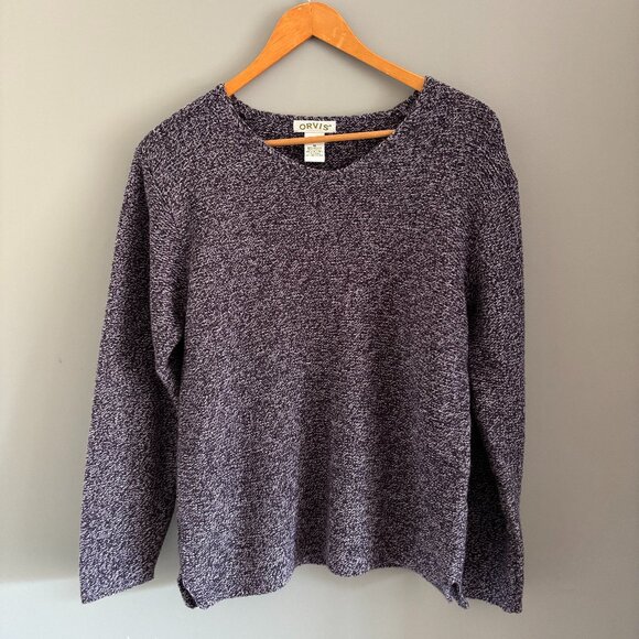 Iris/Snow Melange Sweater - Picture 1 of 6